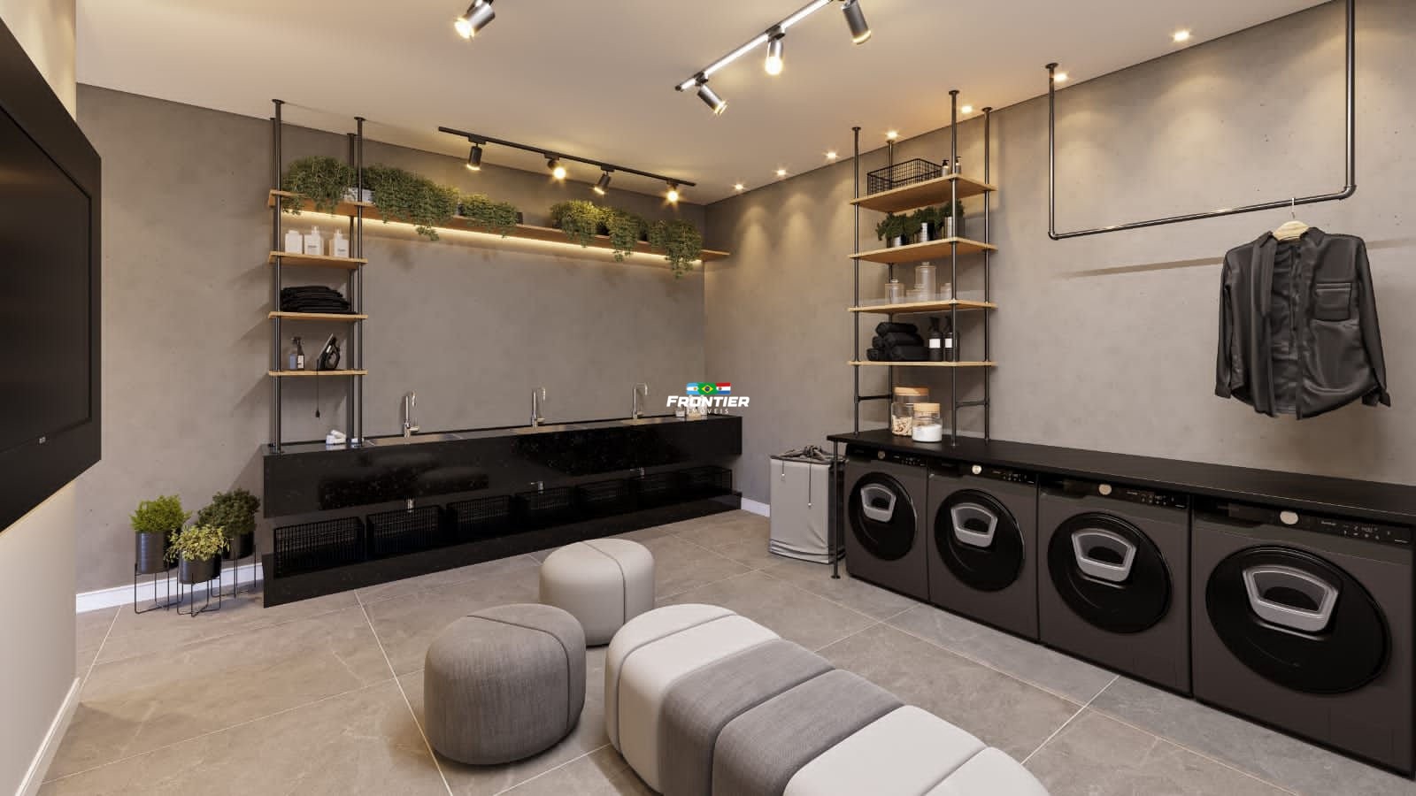 Loft 60m no Perequ, obra em andamento