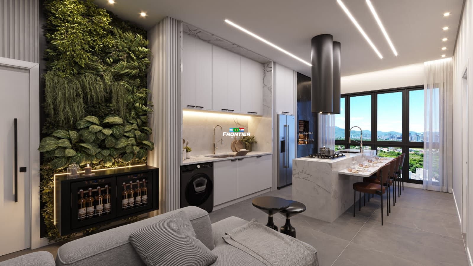 Loft 60m no Perequ, obra em andamento