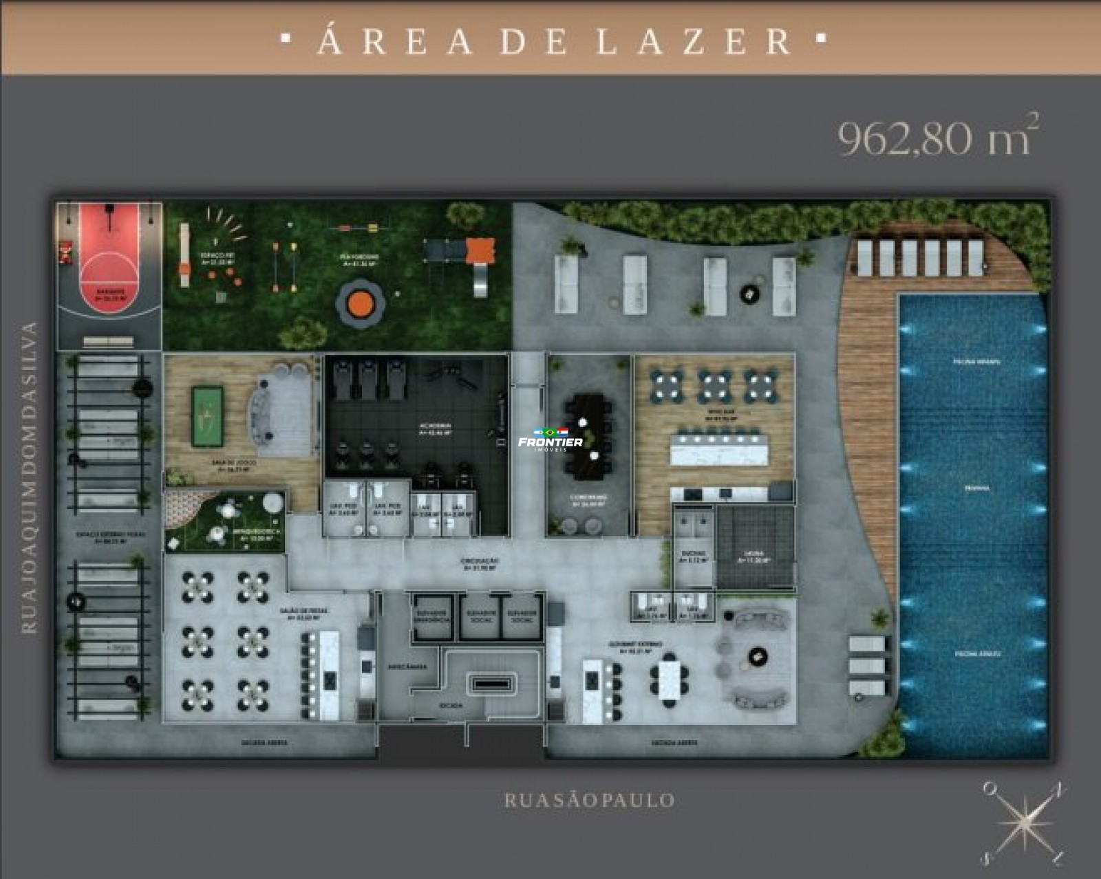 Loft 60m no Perequ, obra em andamento