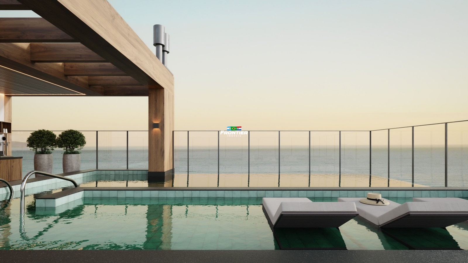 Loft frente avenida, 500 metro do mar