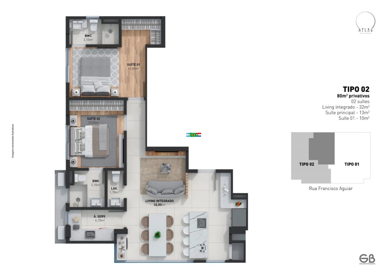 Cobertura Duplex � venda Porto Belo SC.