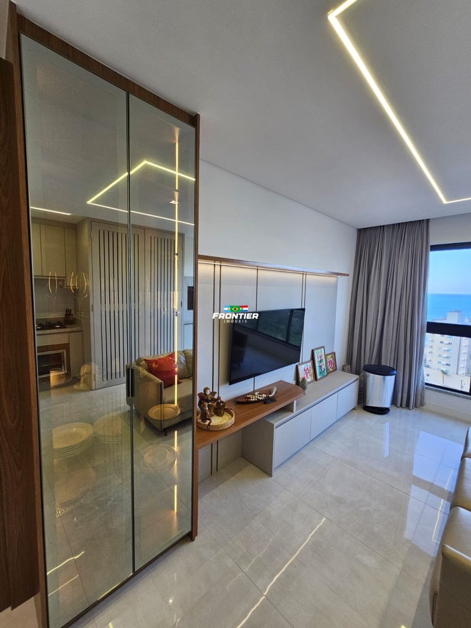 Apartamento em itapema vista mar permanente