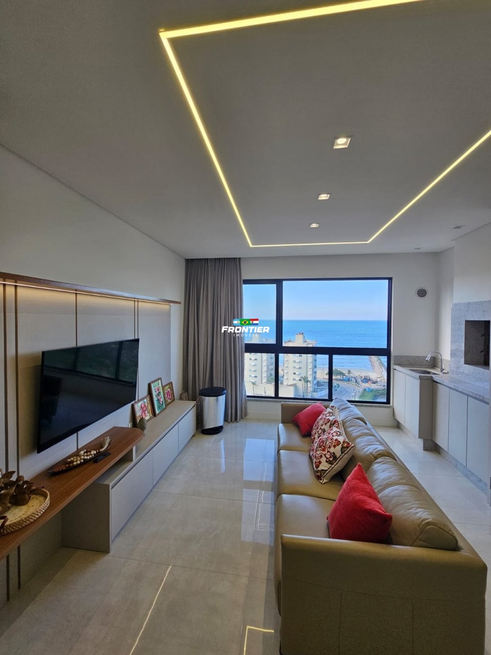 Apartamento em itapema vista mar permanente
